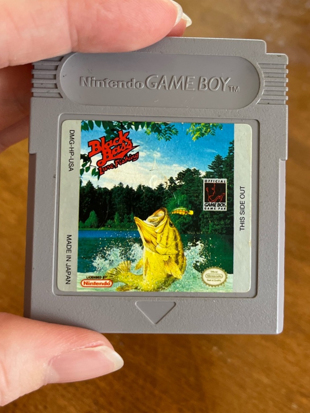 Nintendo Gameboy Black Bass Lure Fishing Game